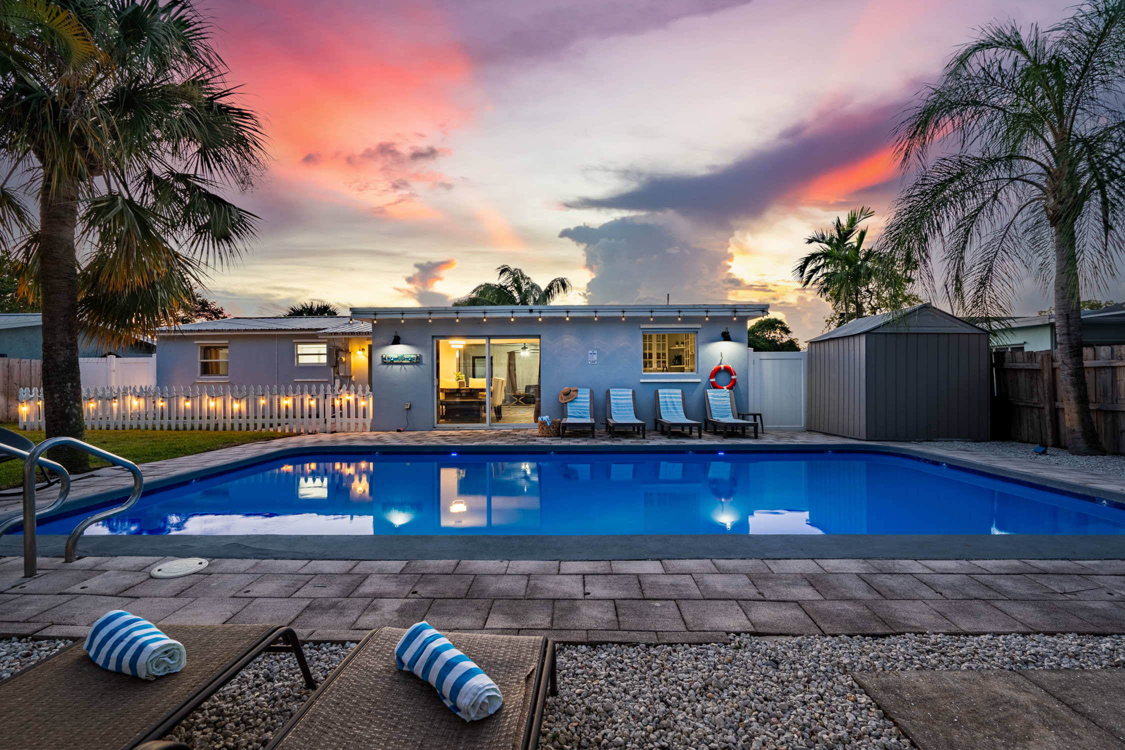 Property Image 1 - The Blue Bungalow - Fire Pit - Pool - BBQ