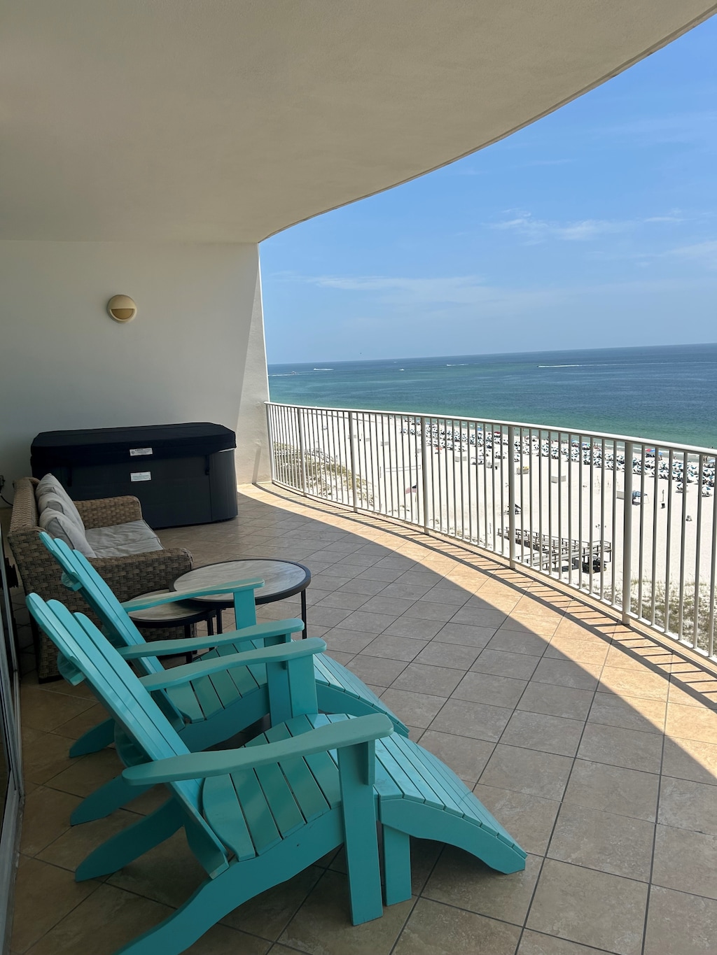 Beachfront Balcony with Private Hot Tub