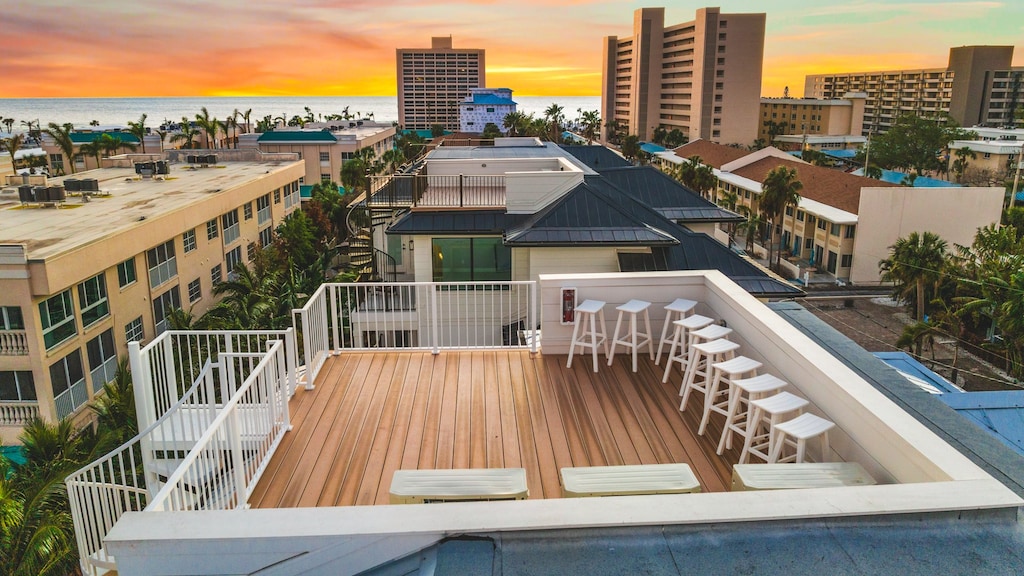 Twilight - Serving Sunset - Ariel Drone - Rooftop - Gulf Views