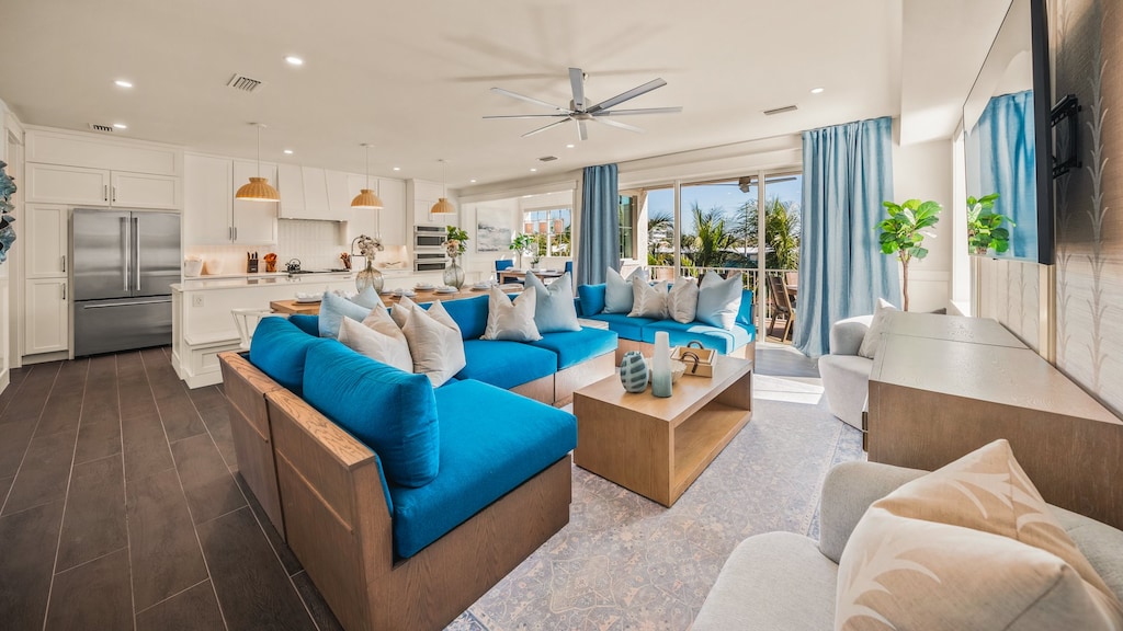 1st Living Level - Great Room - Open Floor Plan - Balcony Access - Gulf Views