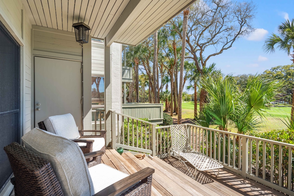 Back Deck Overlooking Turtle Point Golf Course