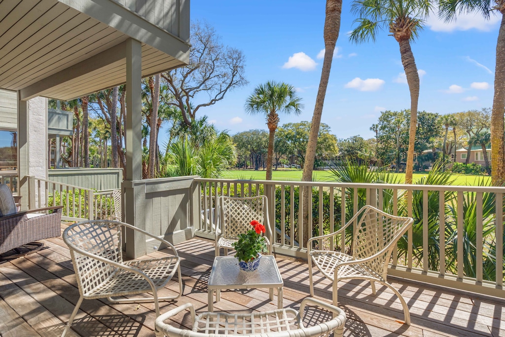 Back Deck Overlooking Turtle Point Golf Course