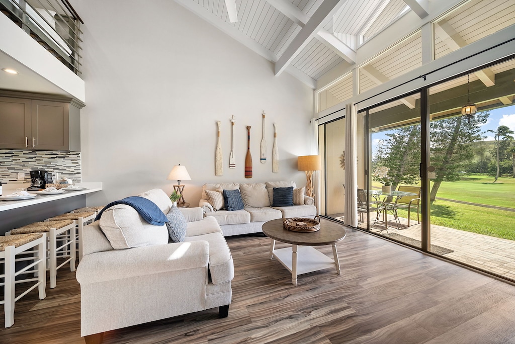 End every day with a stunning Hawaiian sunset on the North Shore of O’ahu when you stay at Kuilima Estates West, unit 120