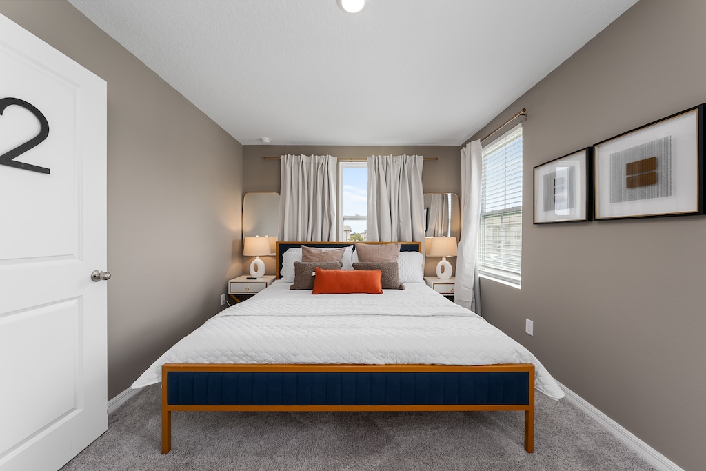 Rest in our high quality beds after a long day at the parks.