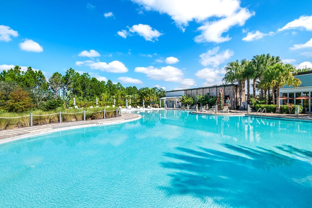 Have a fabulous time at the resort's expansive pool.
