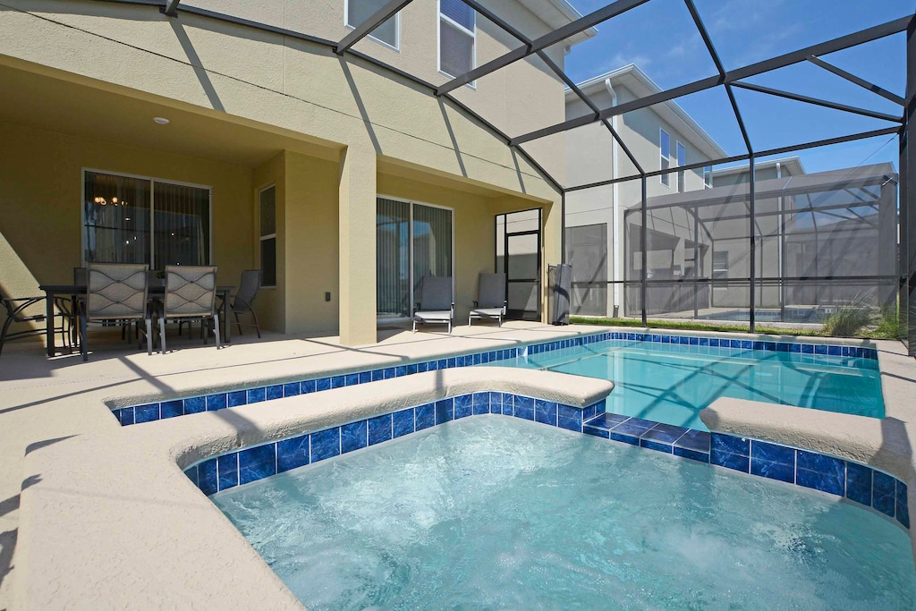 Take a refreshing dip in the pool and soak up the sun on our spacious patio.