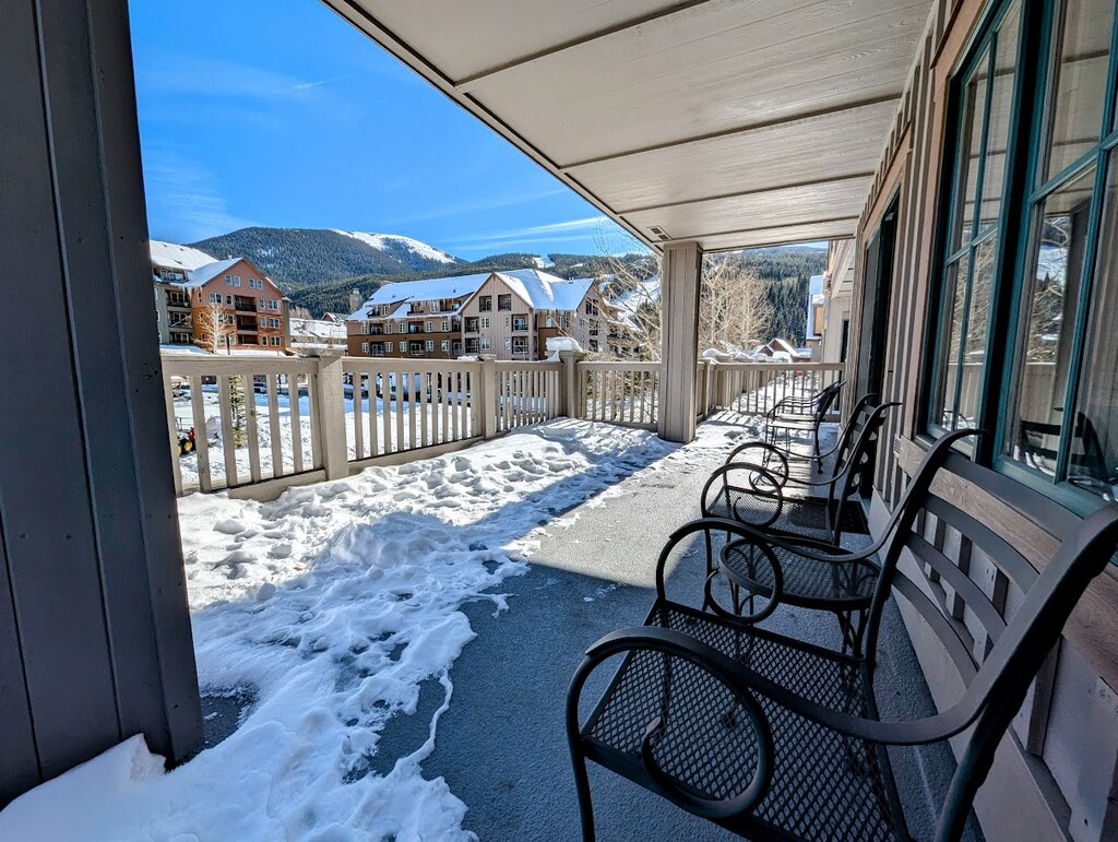 Large, wrap around balcony overlooking the Village! #winter
