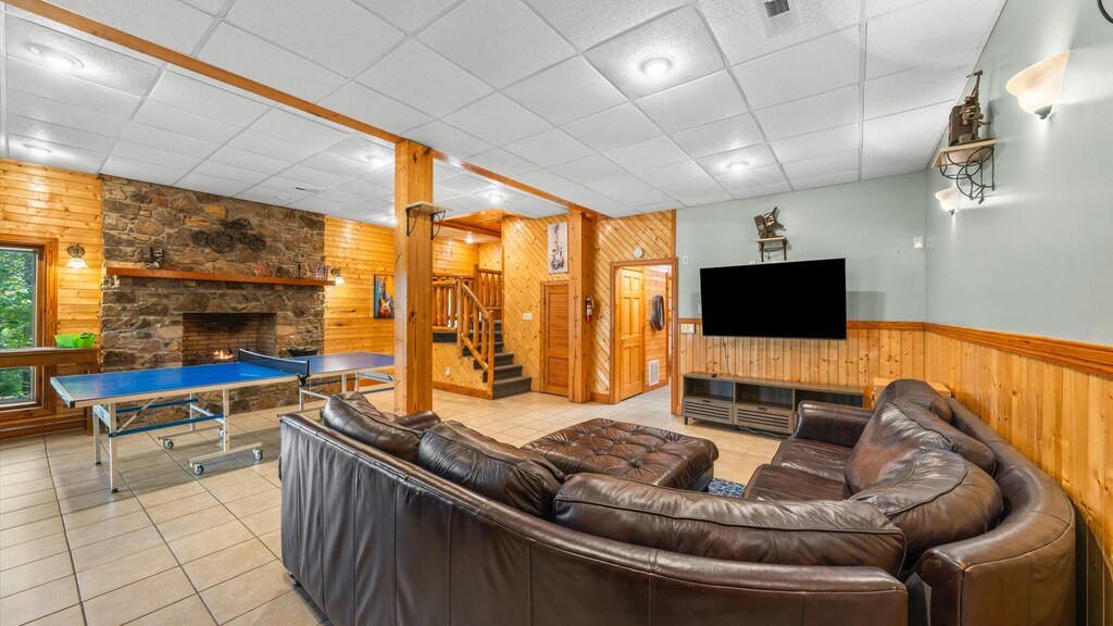 Double the fun with a second living area and game room on the lower level!