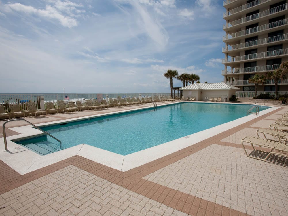 Beachfront community pool