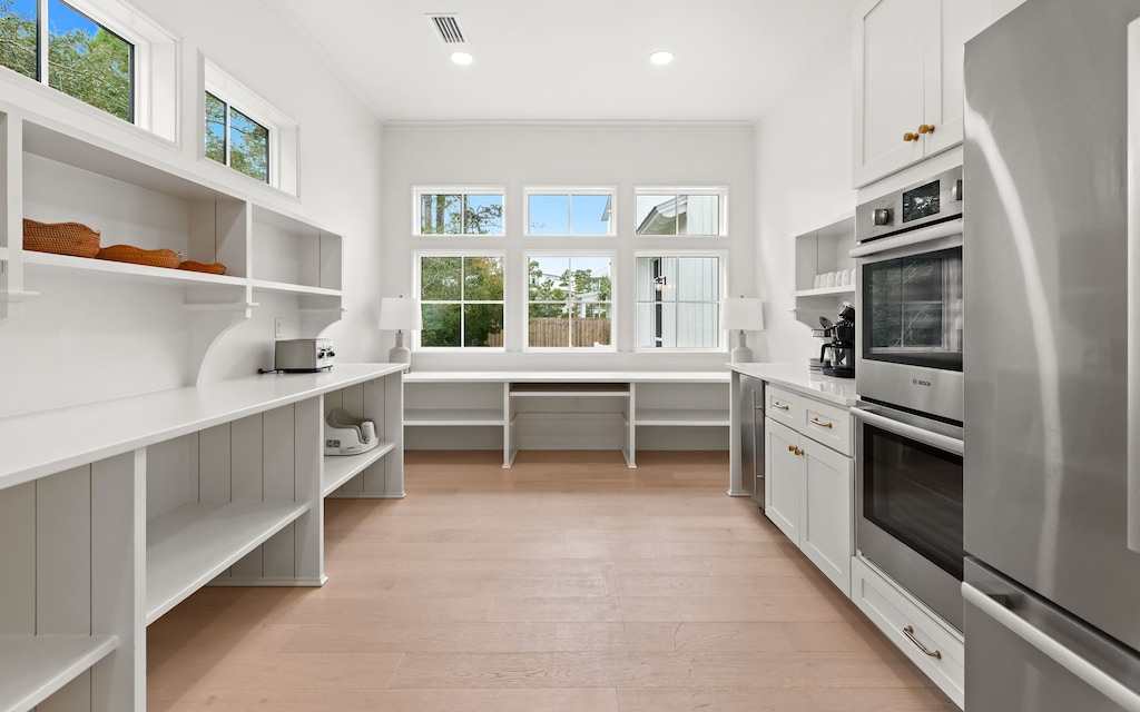 The Butler's Panty features an additional oven and coffee bar