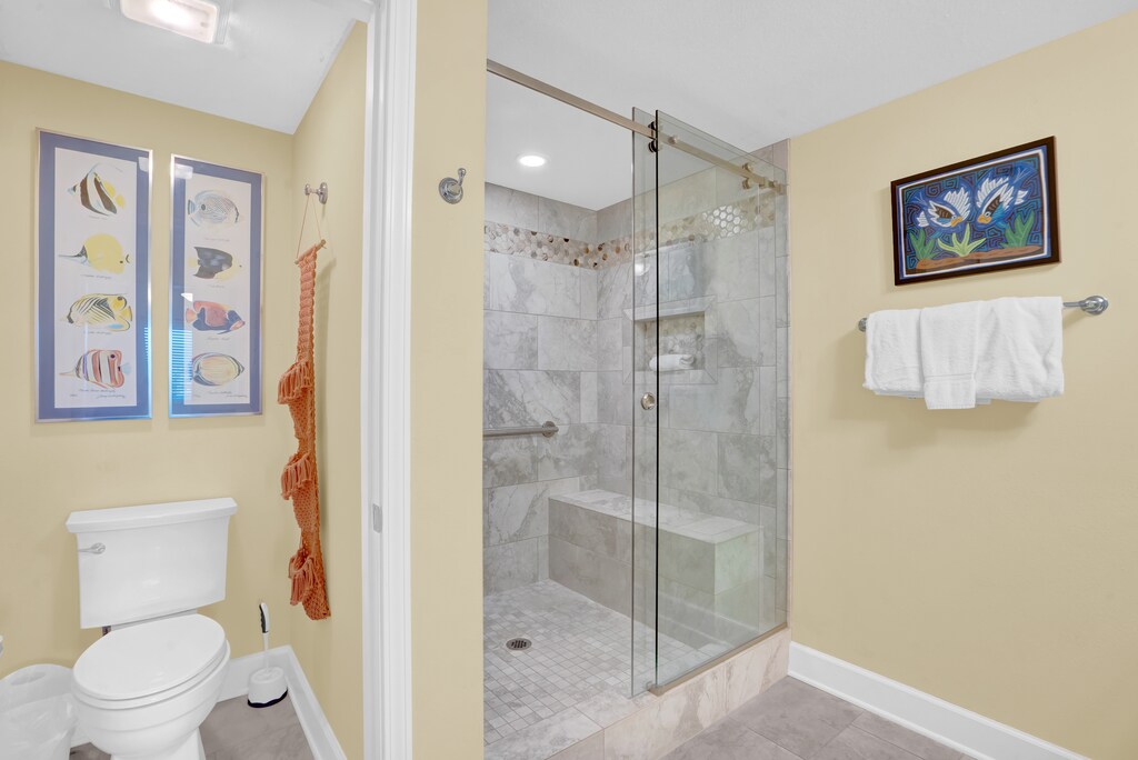 Primary ensuite bathroom with walk-in shower