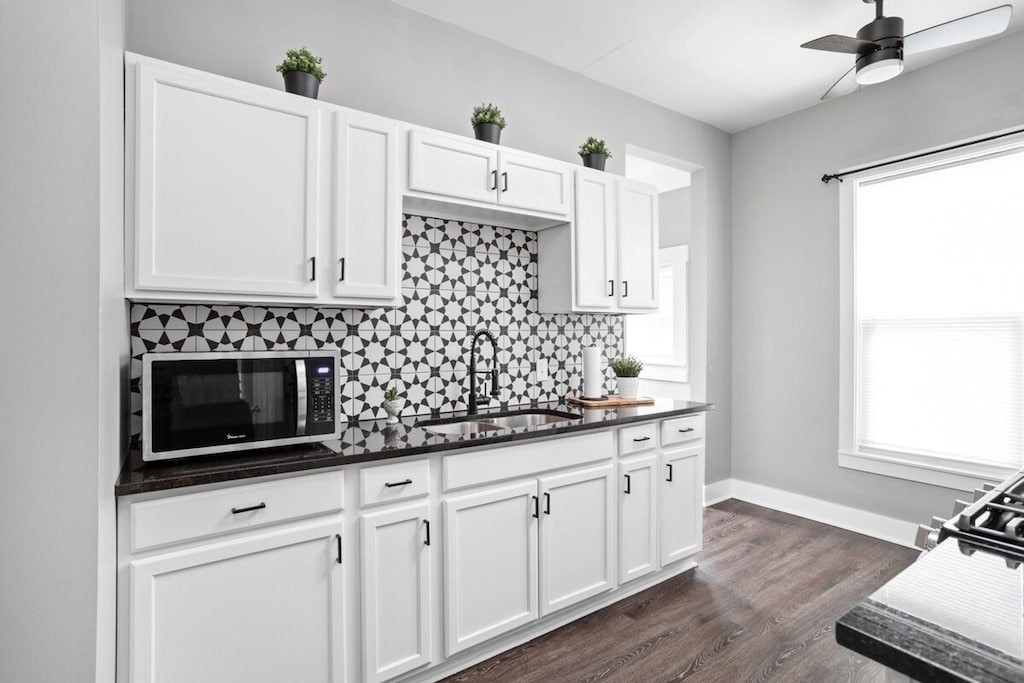 Enjoy culinary adventures in this stylish space with modern appliances and chic decor!