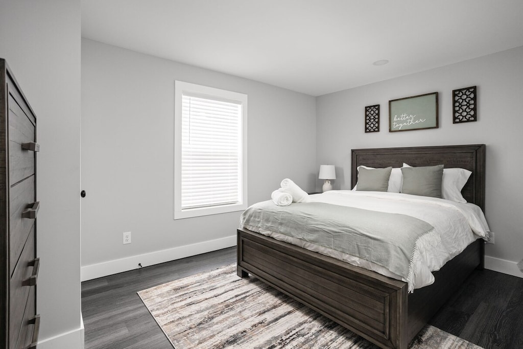 Bedroom: Bright and inviting oasis with a queen bed, stylish decor, and calming views!