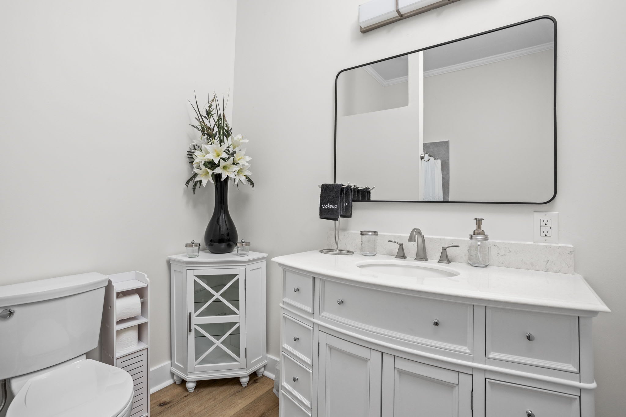 Primary Bathroom: Elegant features with modern charm and serene light—your retreat awaits!