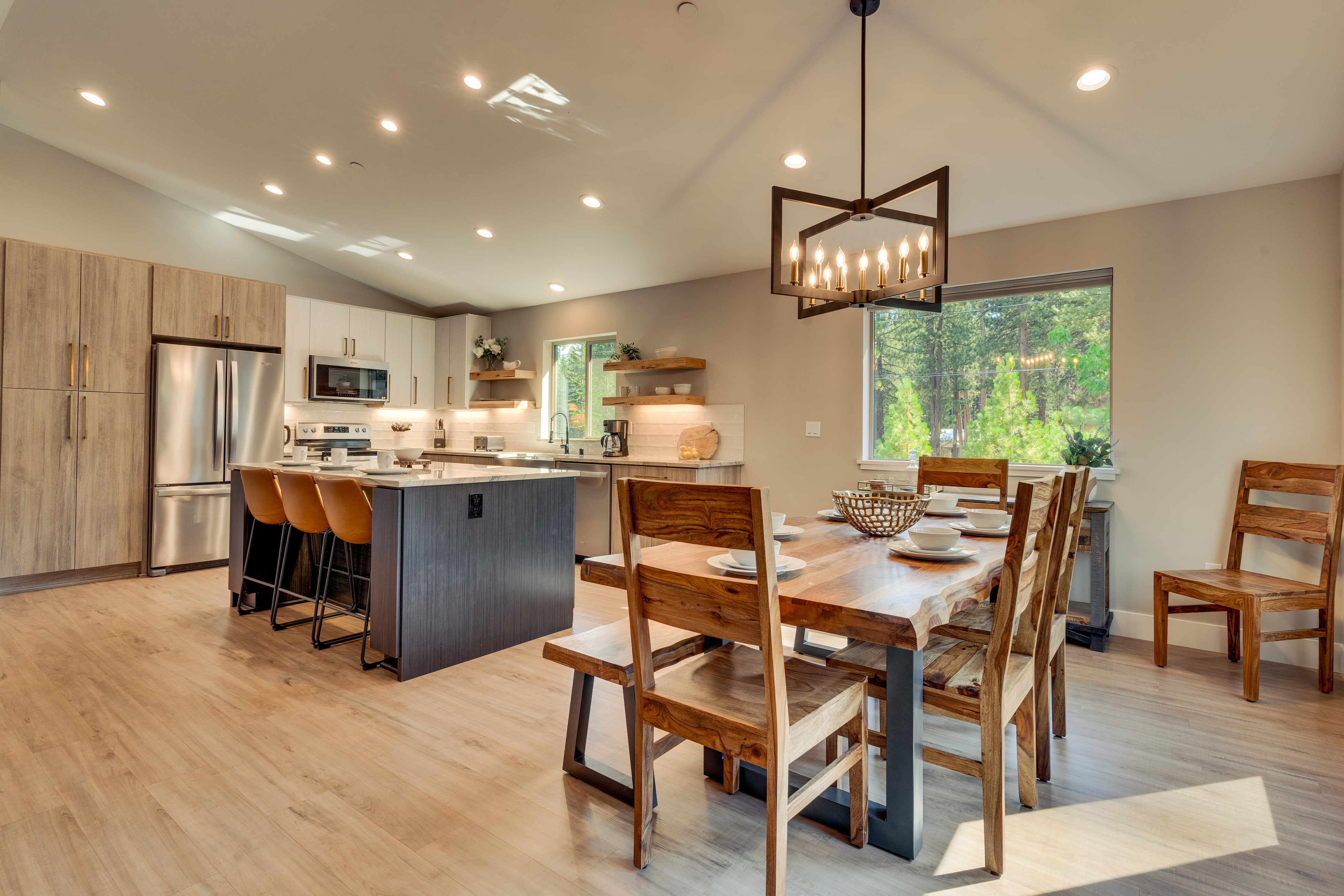 Kitchen and dining area