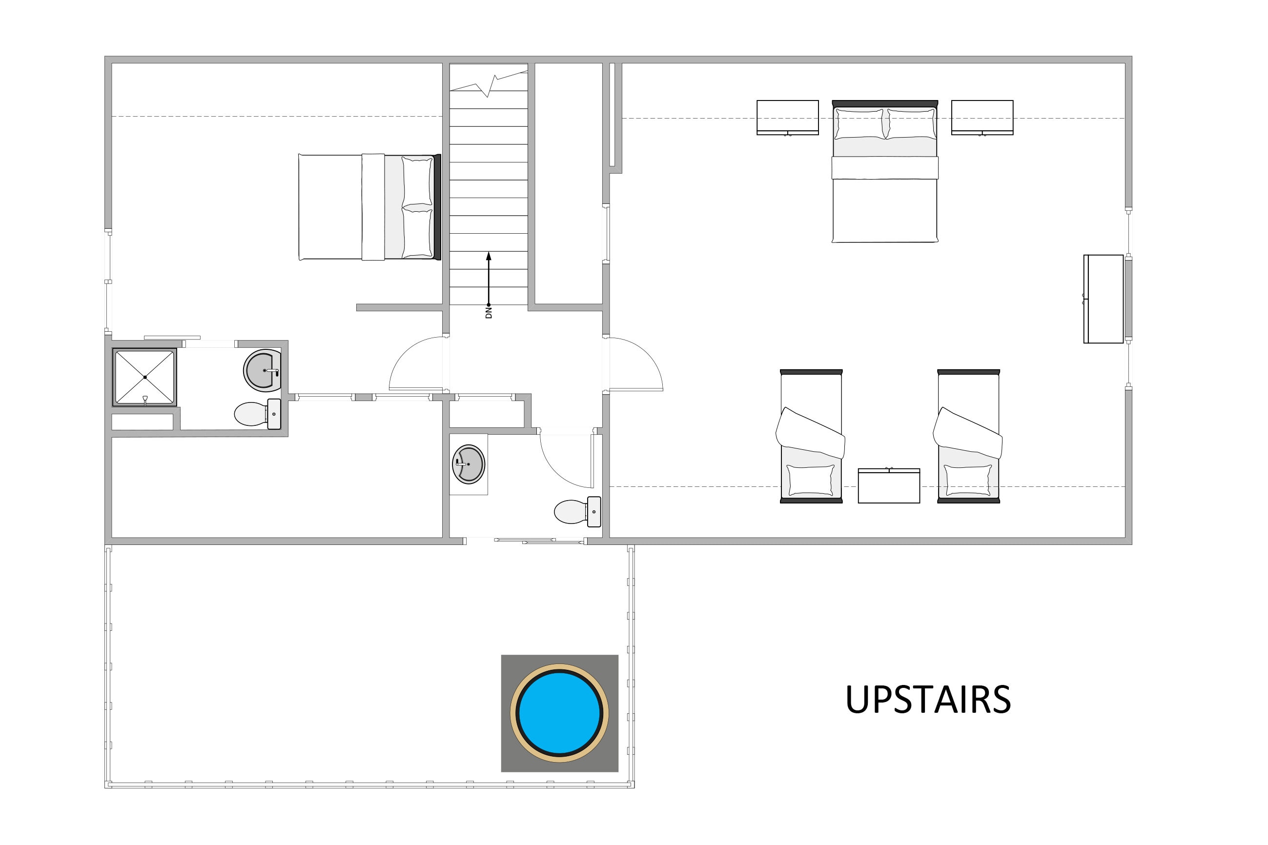 Upstairs floorplan