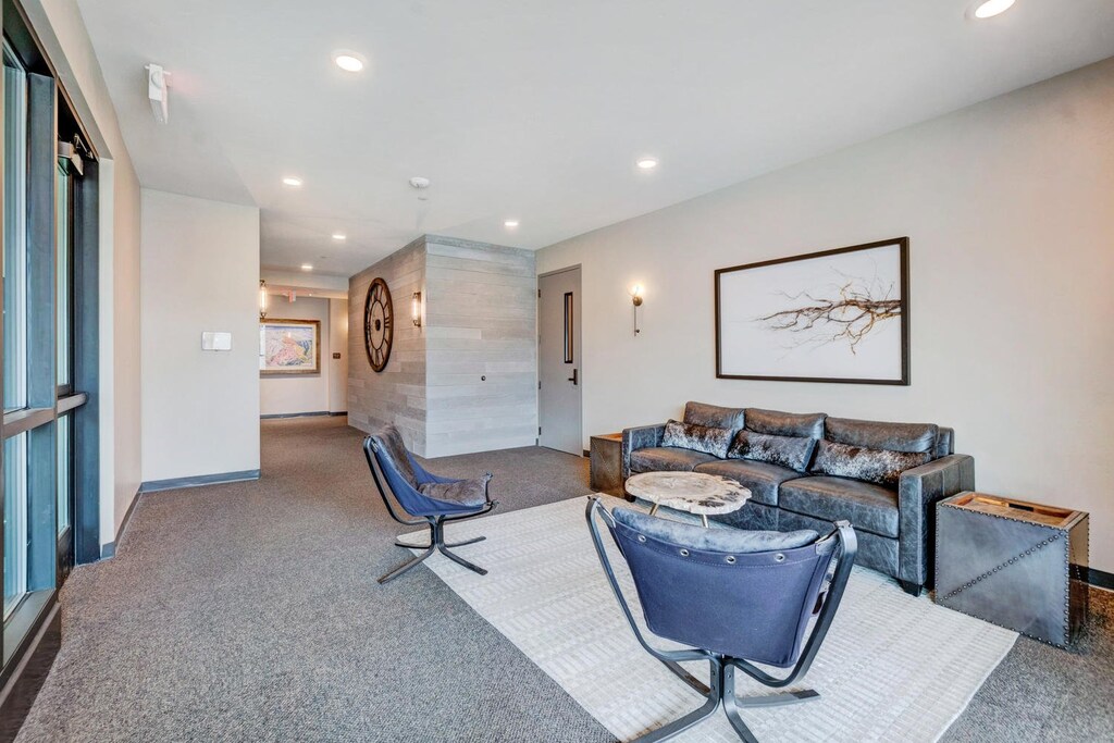 Designer Furnishings in Building Lobby