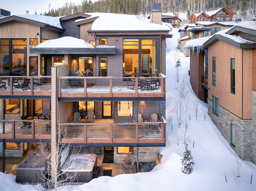 Rear Exterior With Private Decks