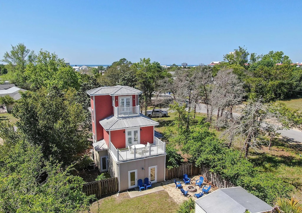 Aerial view Sandcastle on Castile