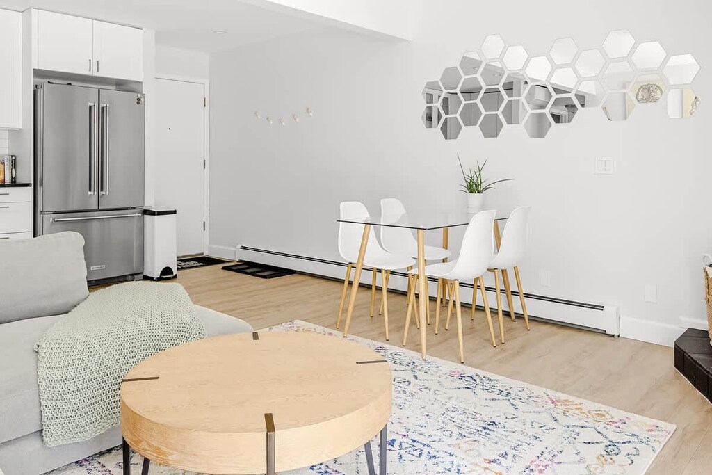 Dining area and front door