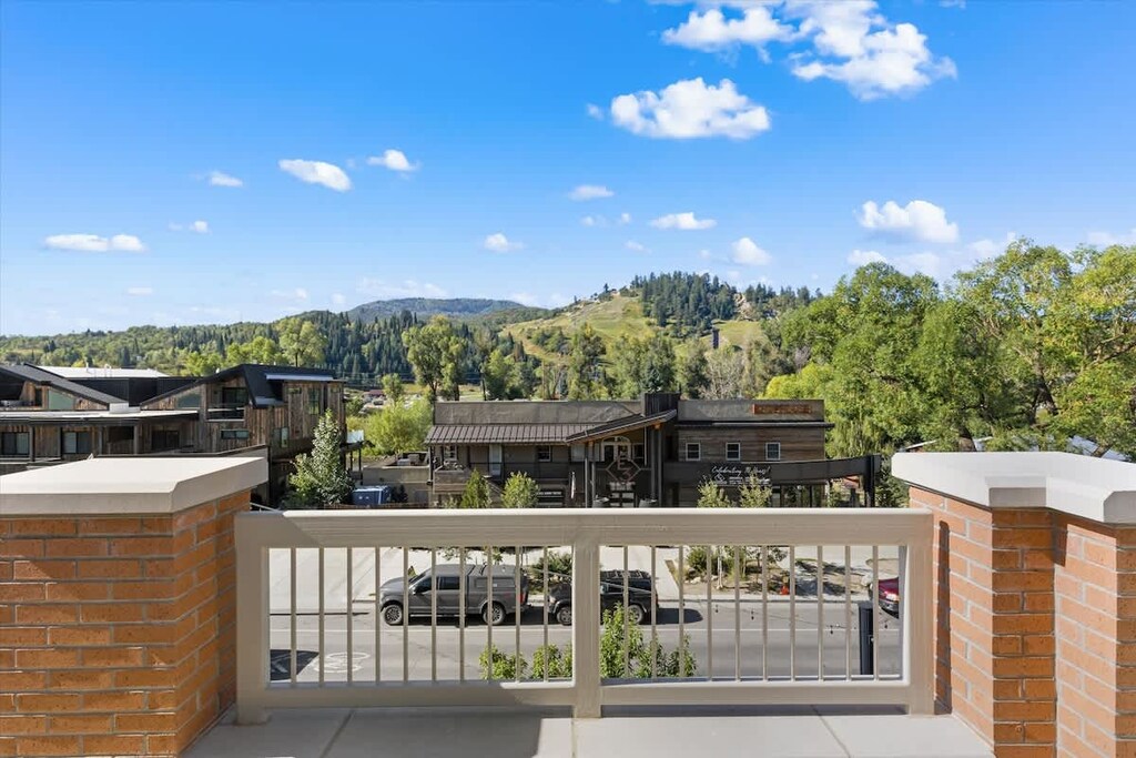 One of two balconies