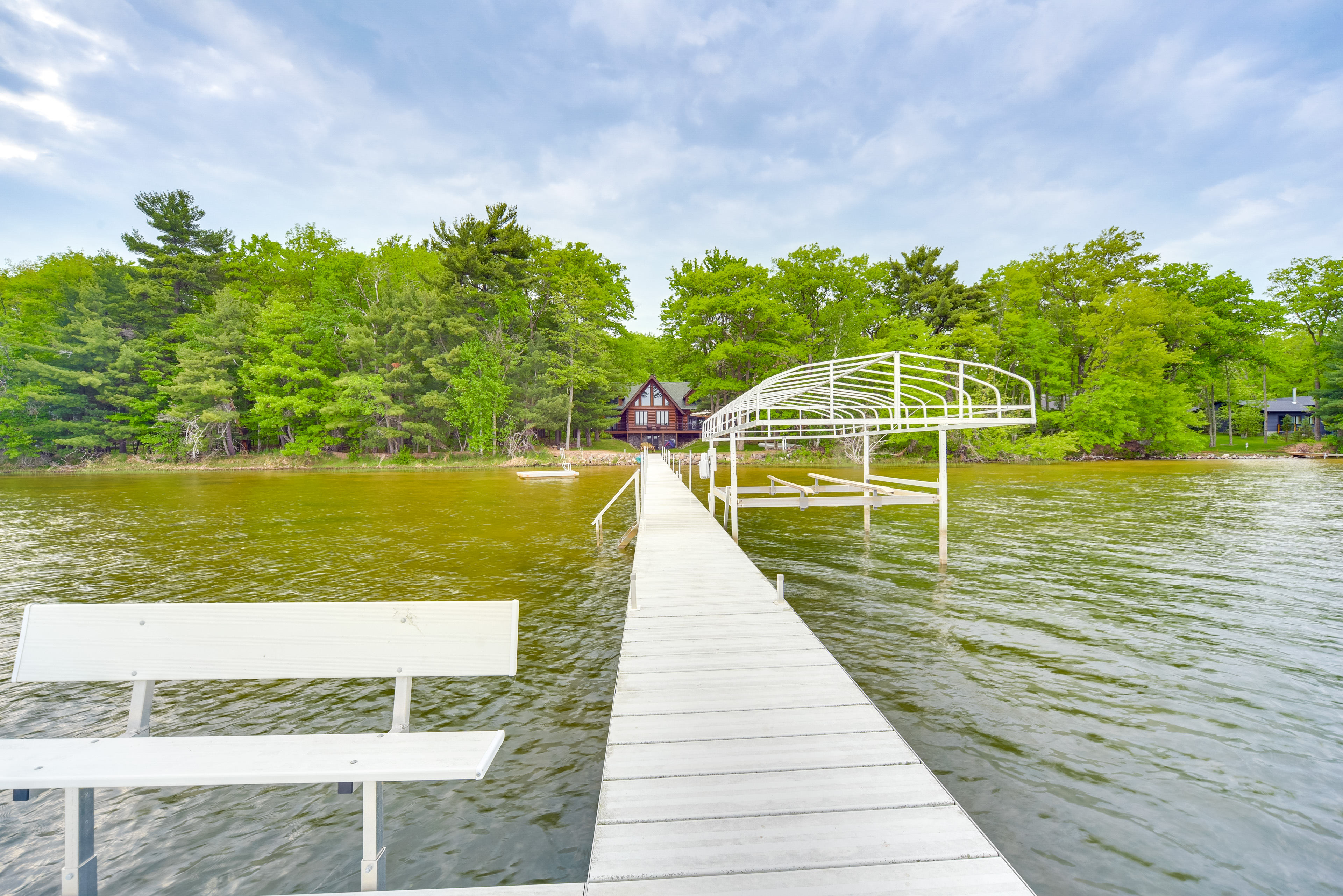Lakefront Cabin w/ Sauna & Dock in Webster!