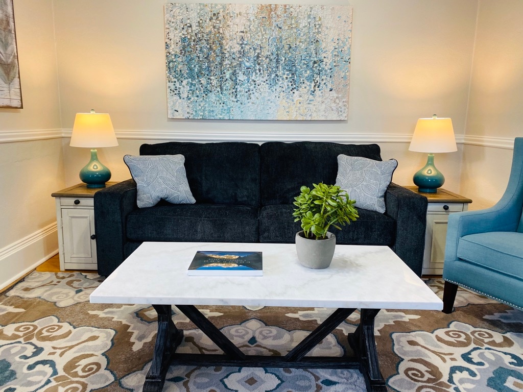 Cozy Living Room with Smart TV (main level)