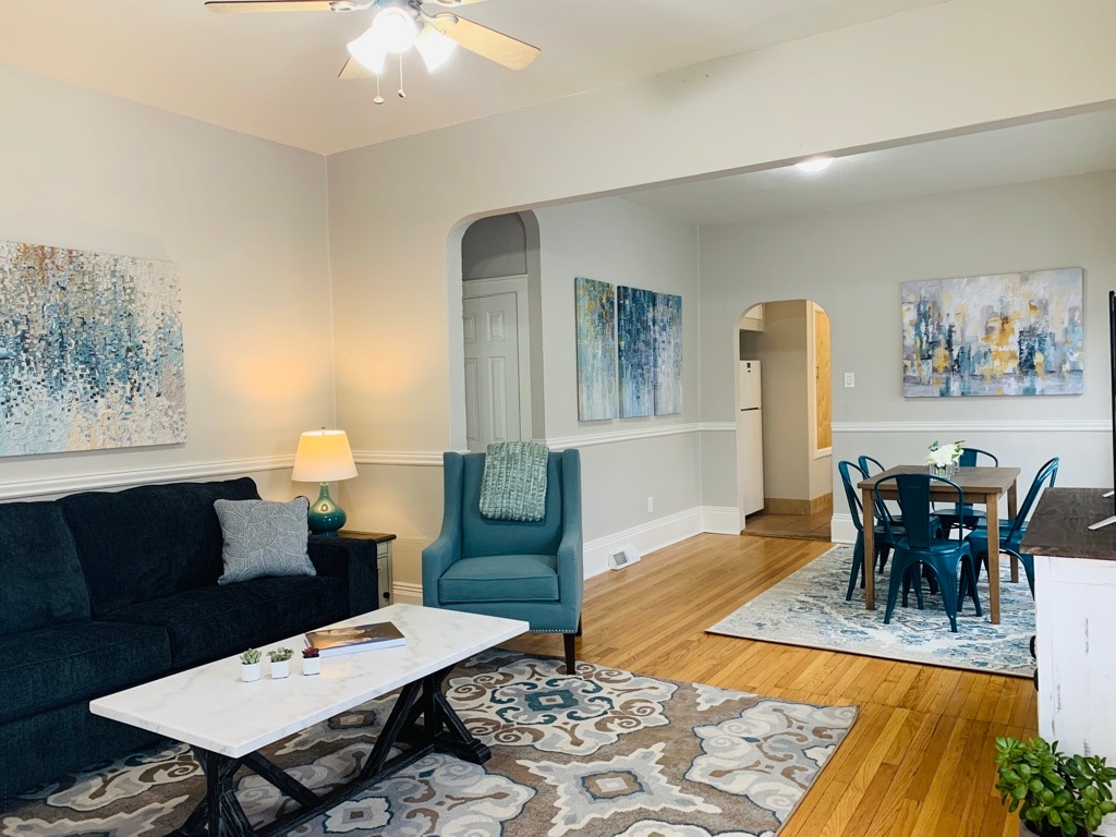 Cozy Living Room with Smart TV (main level)