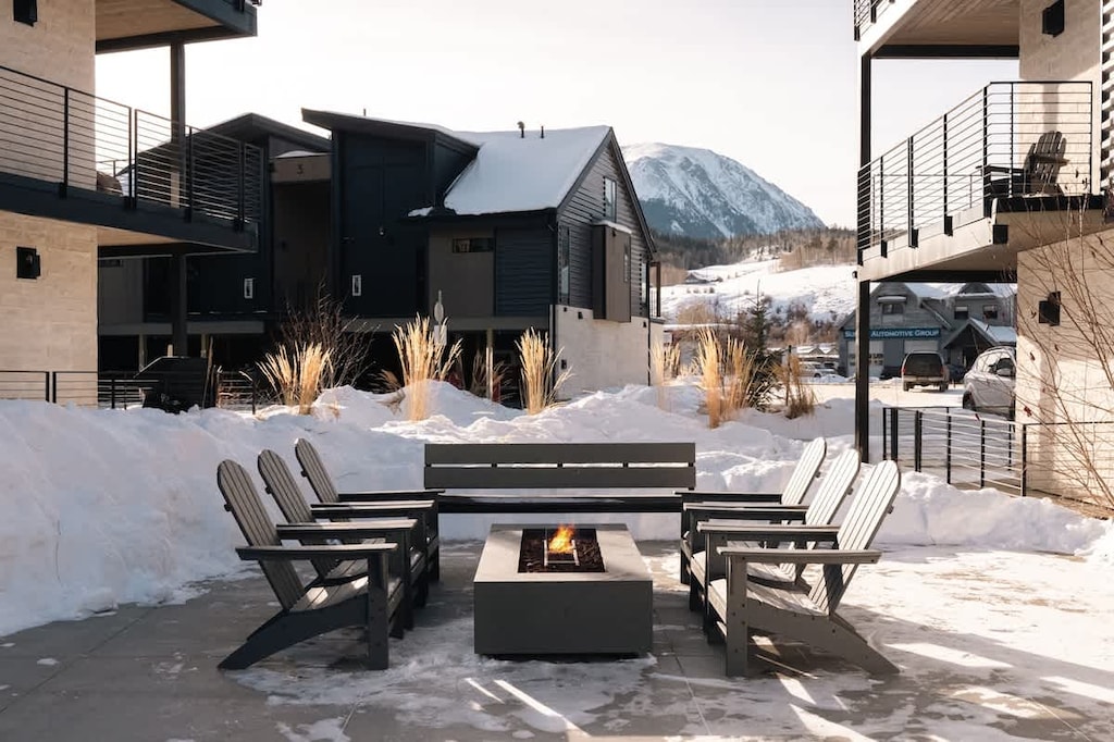 Complex's shared fire-pit