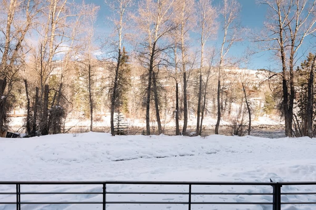 View of Blue River from the patio