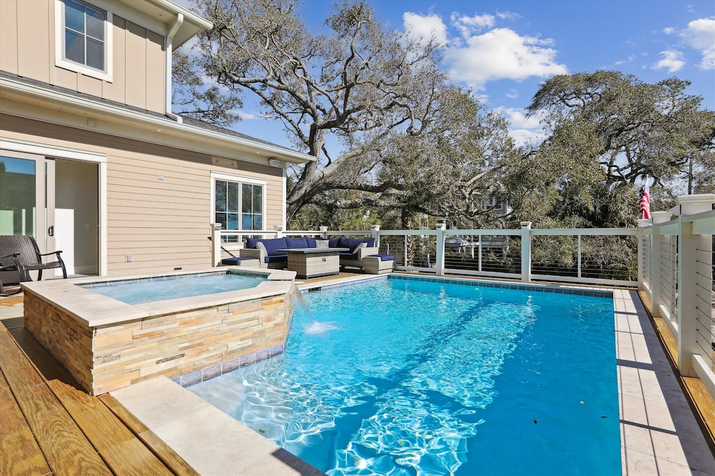 Sunny Elevated Pool Deck at 134 Dune Lane