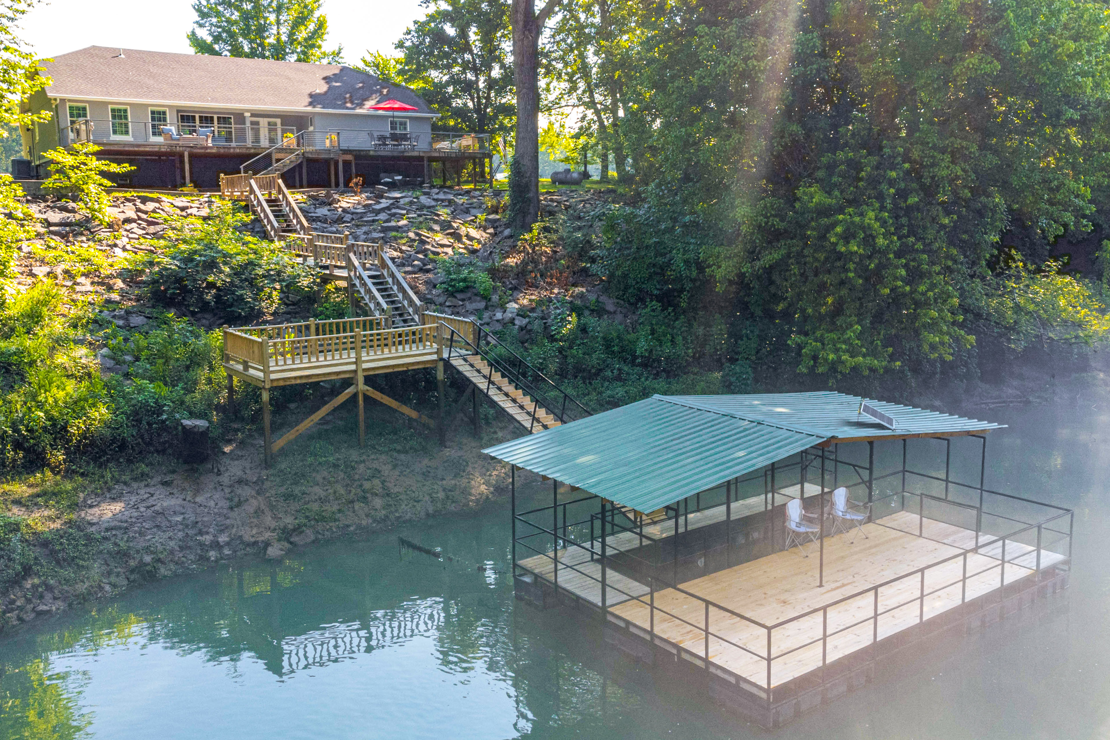 Riverfront Retreat w/ Fire Pit & Deck