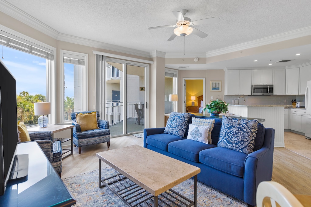 Living Area with Balcony