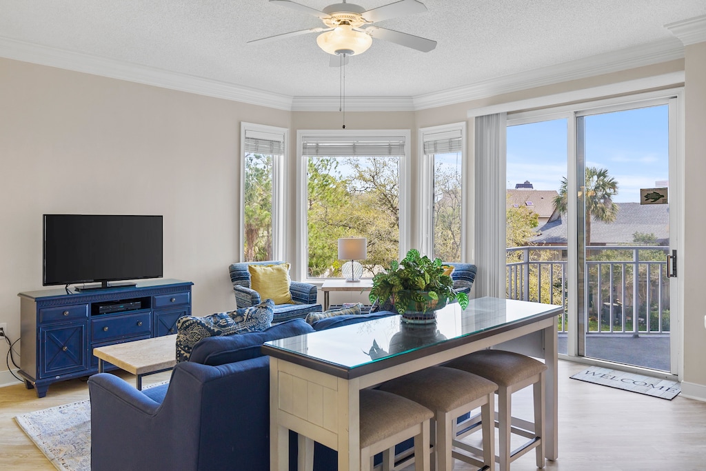 Living Area with Balcony
