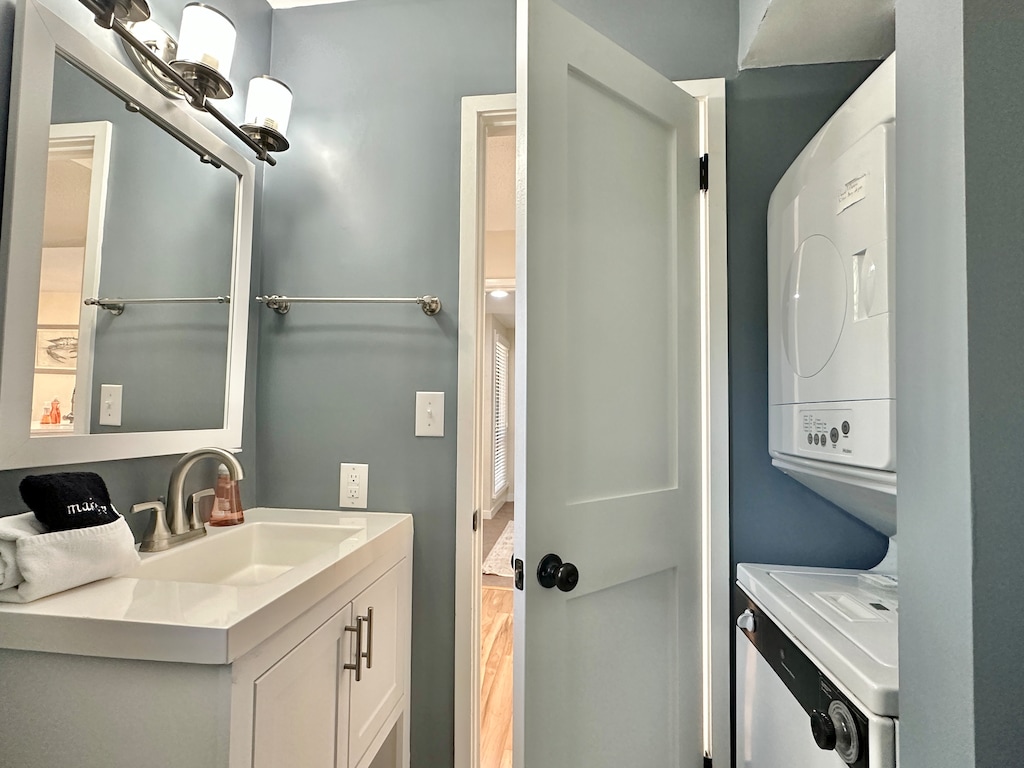 Guest Bathroom with Laundry