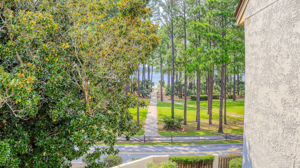 Beach Path and Partial View from Balcony