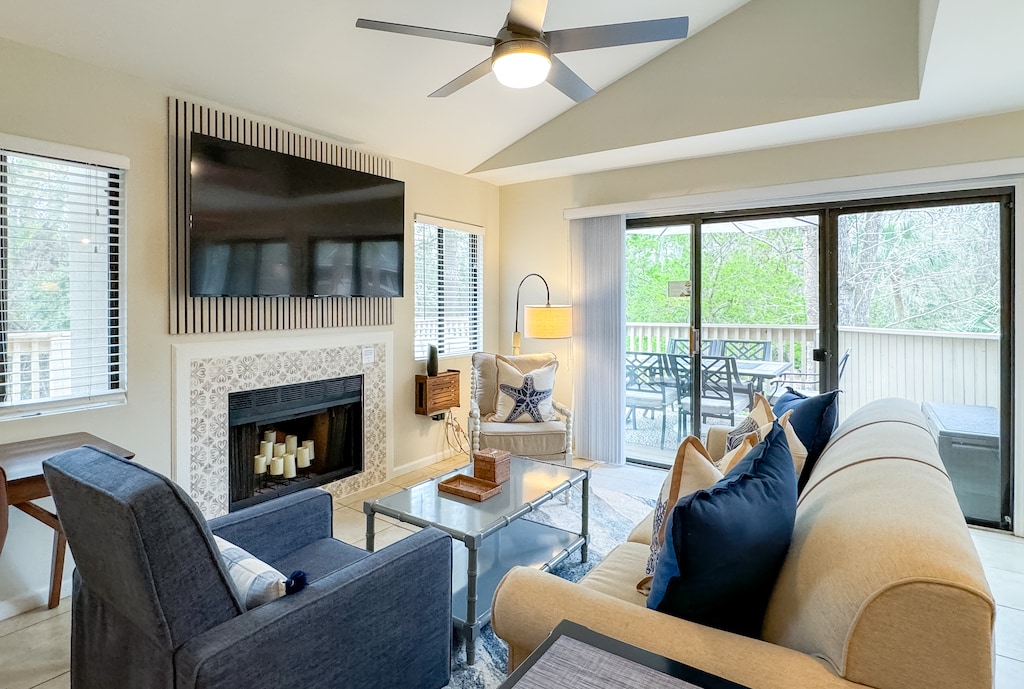 Living Area with Large Wrap Around Balcony