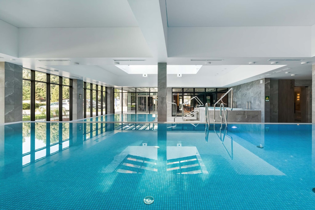 A modern swimming pool for active recreation.