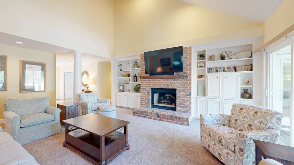 Living Room with HDTV