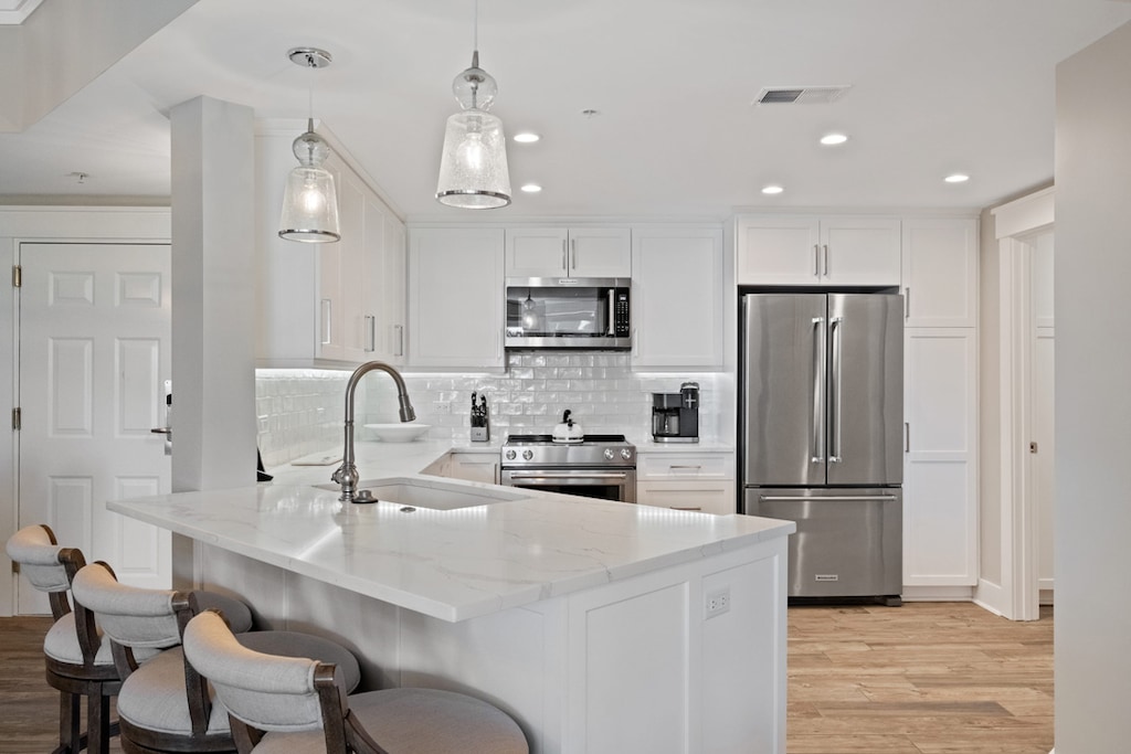 Kitchen with Countertop Seating