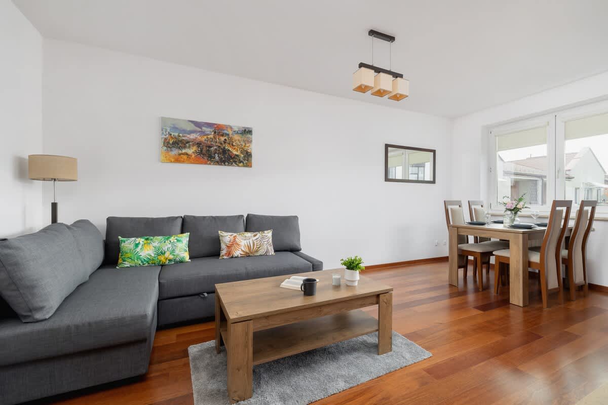 living room + dining area