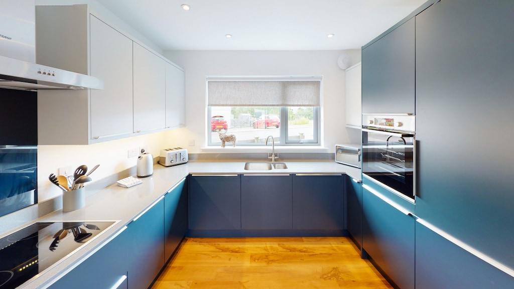 Modern kitchen with everything you need for a family stay