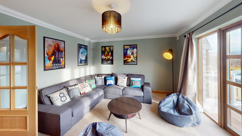 Plan the ultimate movie night in the downstairs lounge 