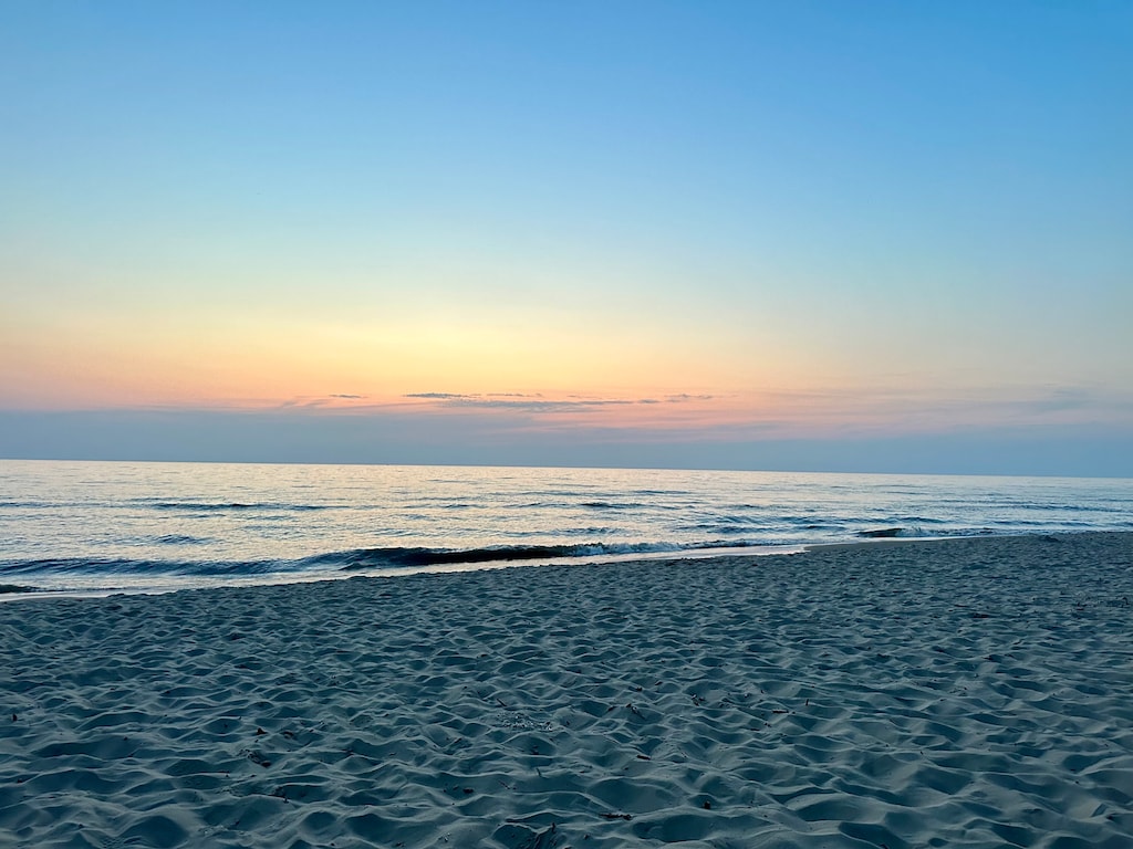 Golden hour magic on the shores of Douglas Beach.
