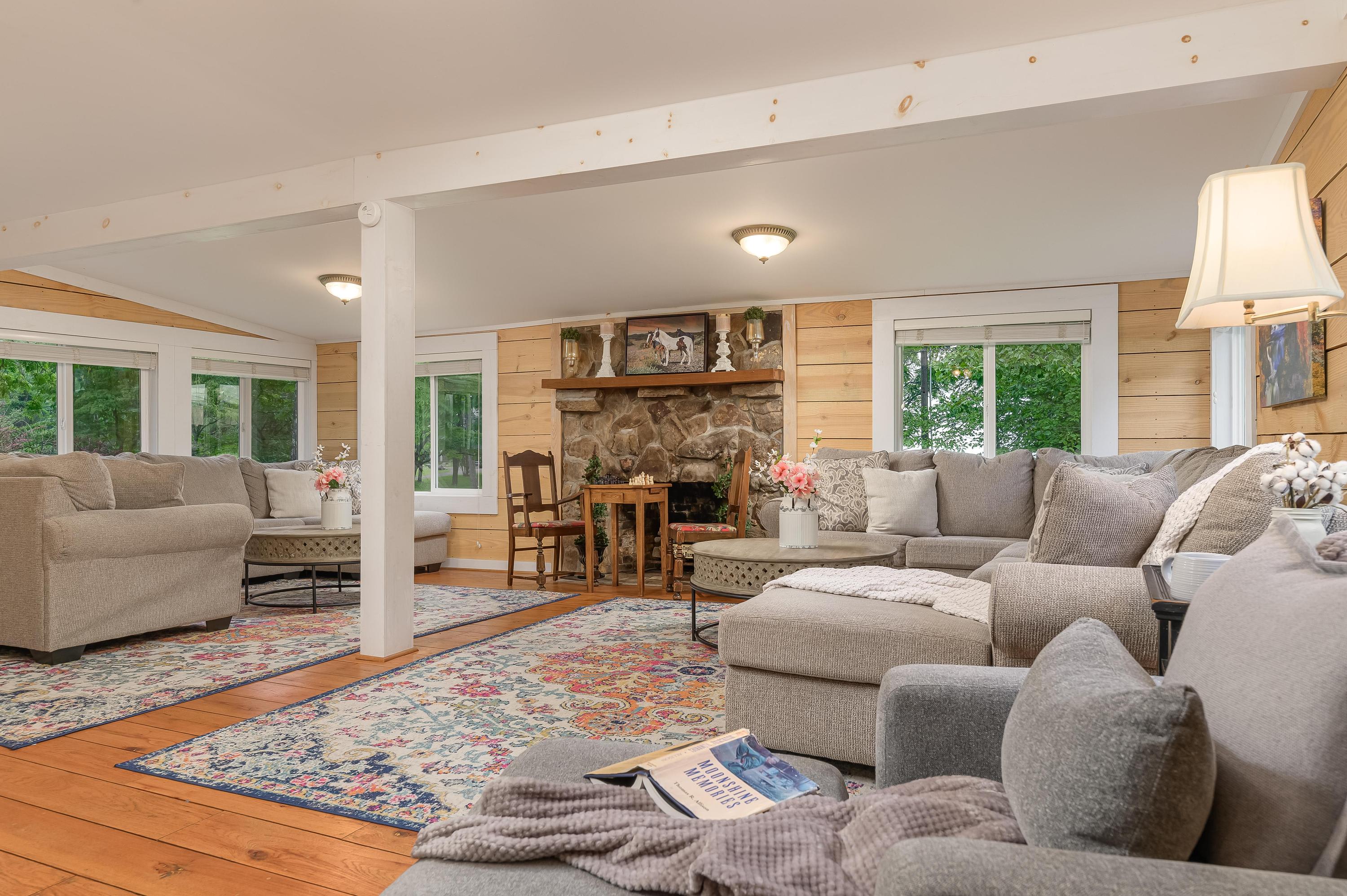 Living room with ample seating