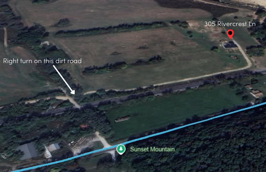 Please use this map as a reference for directions to the property.