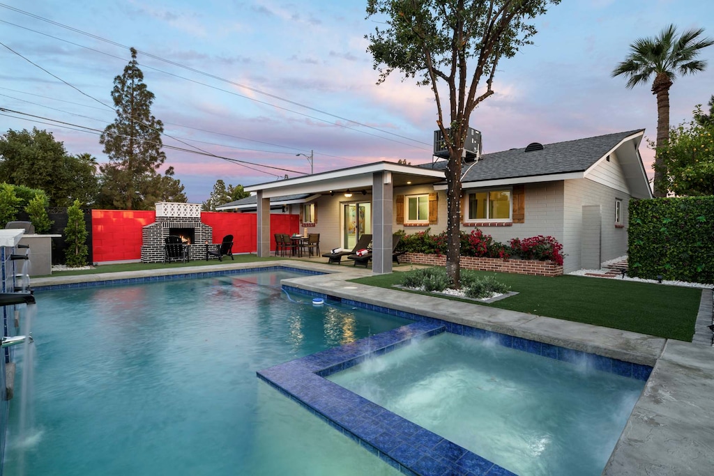 Modern comforts blend with outdoor elegance for an ideal retreat.