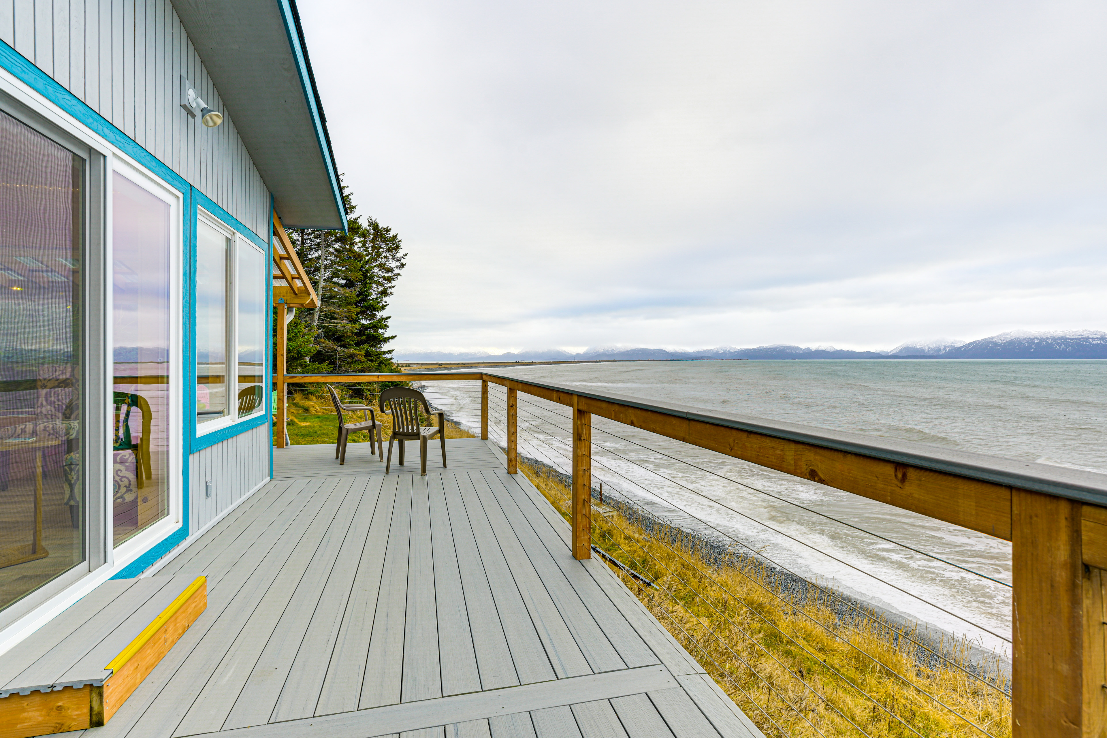 Property Image 2 - Deck & Panoramic Views: Bayfront House in Homer!