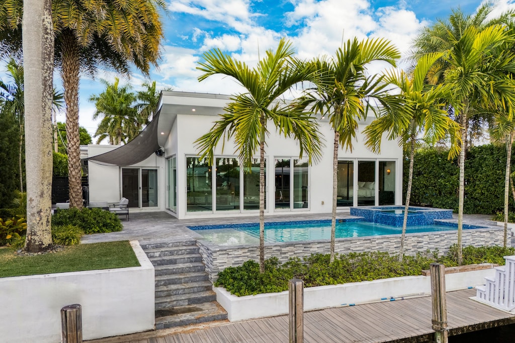 Swaying palm trees and sunny skies set the perfect vibe for a relaxing getaway.