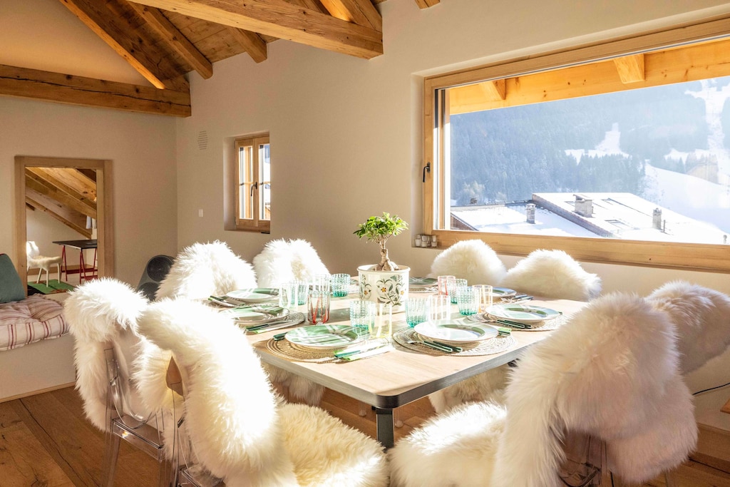 A stunning dining table that effortlessly transforms any meal into a memorable occasion.